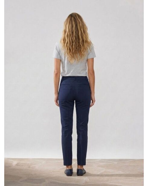 Pantalones ajustados azul oscuro