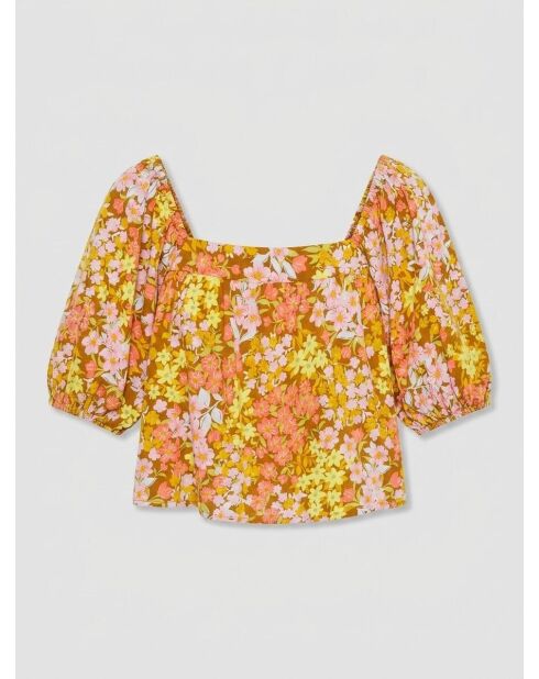 Mehrfarbiges Beach Daze Crop-Top