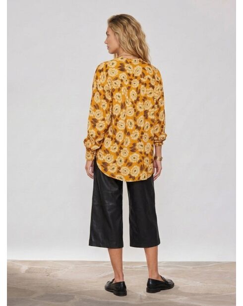 Blusa Cody con estampado ocre