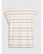 Fidela Matrosen-T-Shirt aus Baumwolle in Ecru