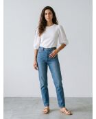 Weiße Baumwollbluse Poet