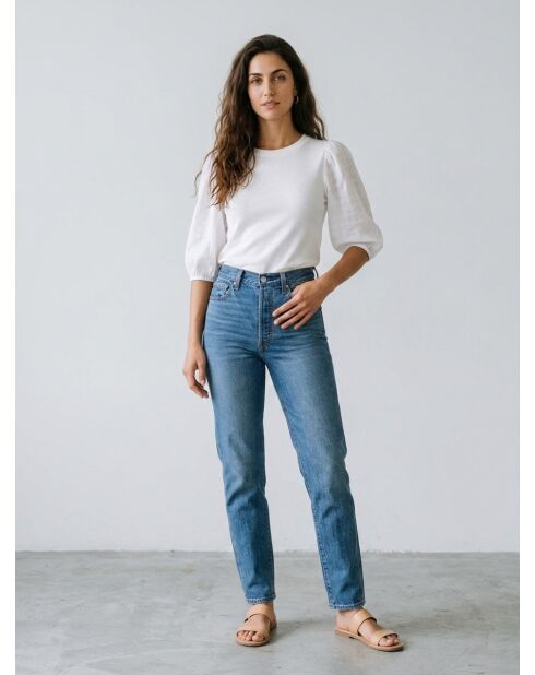Weiße Baumwollbluse Poet