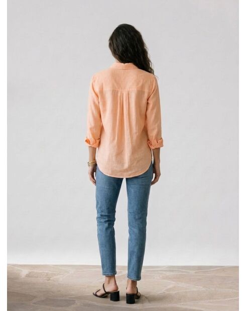 Camisa Dafne papaye