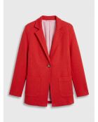 Veste blazer en Laine mélangée Voilier rouge