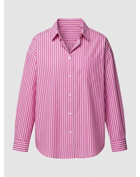 Clony Hemd in Fuchsia/Ecru