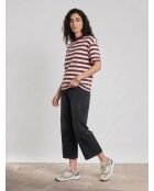 T-Shirt 100% Coton Bio rayé rouge/blanc