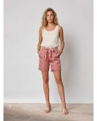 Salvat oudroze korte broek
