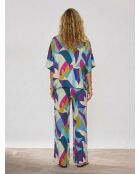 Blouse oversize Samuel imprimée multicolore