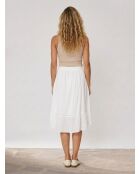 Gonna Sirocco ecru/bianco sporco