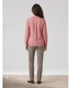 Blouse en Coton & Soie Cannes rose
