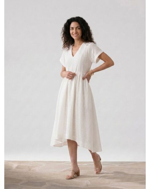 Marcel Dress Cloud Dancer weißes langes Kleid