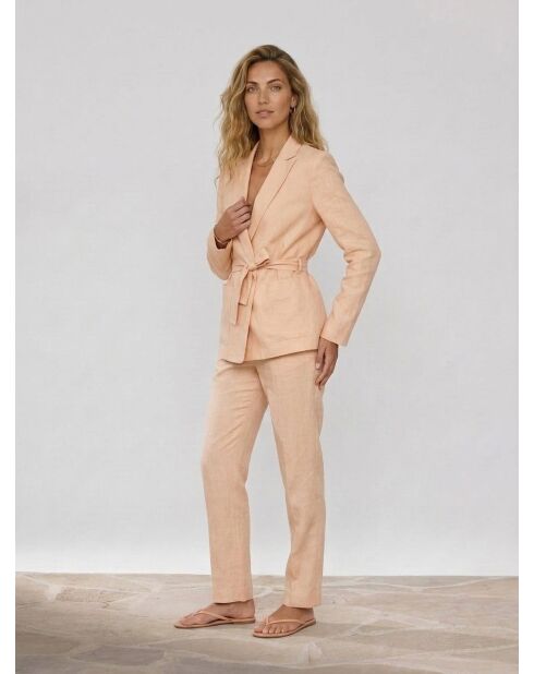 Blazer en Lin mélangé Isaline teint