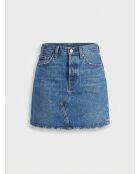 Decon Iconic Dunkelblauer kurzer Jeansrock