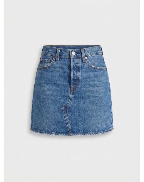 Decon Iconic Dunkelblauer kurzer Jeansrock