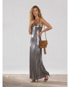 Silbernes Kleid Qarelli