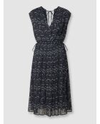 Vestido azul ondulado Josepha