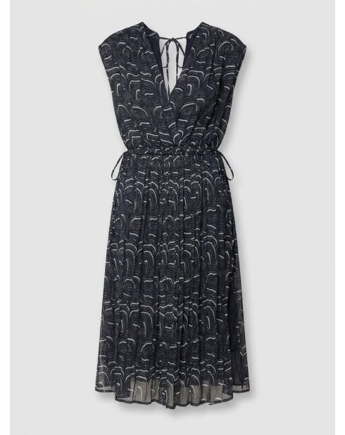 Vestido azul ondulado Josepha