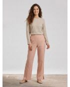 Pantalon en Lin mélangé Pepper rayé beige