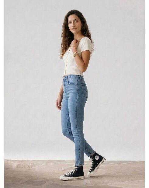 721 High Rise blaue Skinny-Jeans
