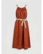 Robe brillante en Lin mélangé Nahla terra