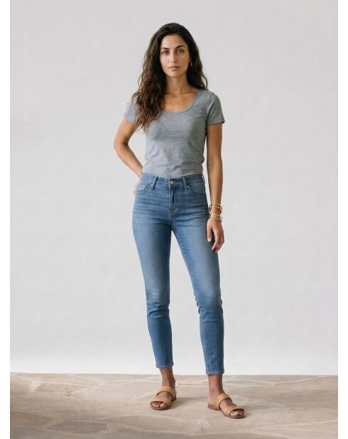 711 Blaue Skinny-Jeans