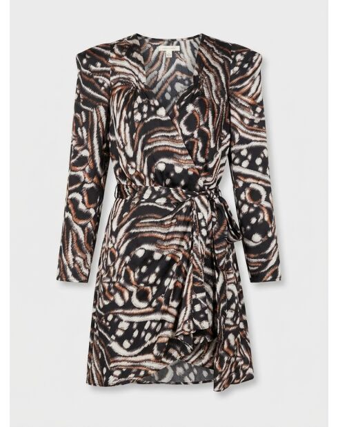 Rythm1 schwarzes bedrucktes Kleid