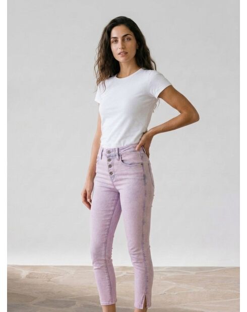 721 Skinny Sculpt Exposed Jeans in Rosa/Blau mit hohem Bund