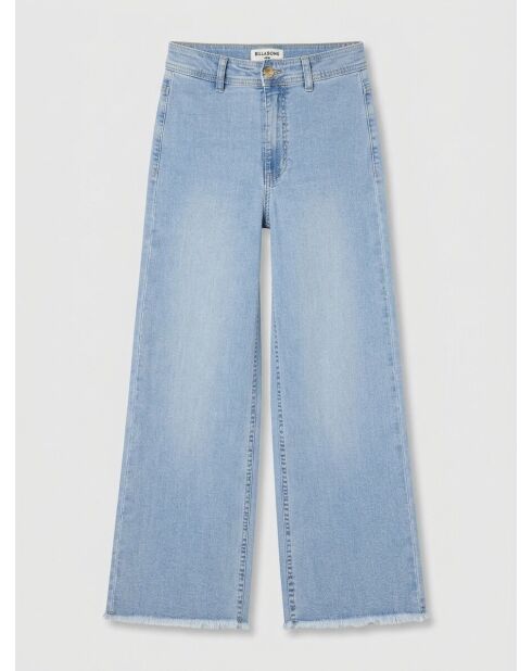Hellblaue 7/8-Jeans mit hoher Taille