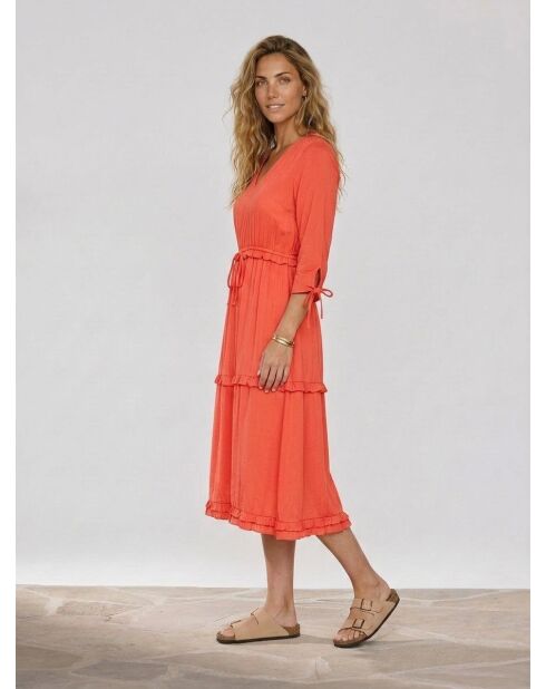 Abito midi rosso