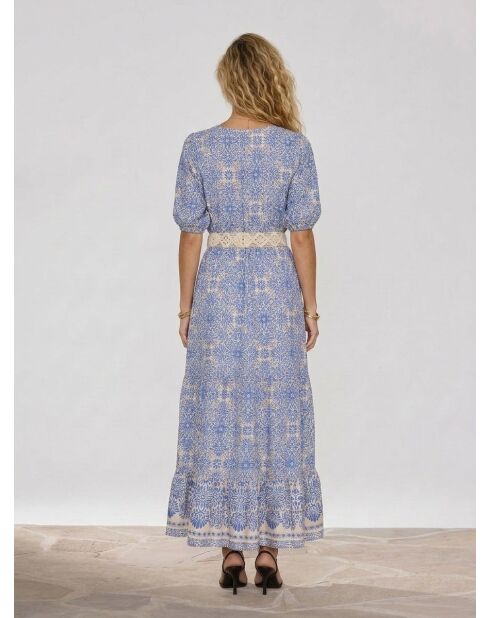 Kleid Rotia mit Kobaltprint