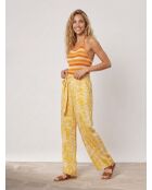 Orangefarbenes Tanktop mit Lochmuster Eggie
