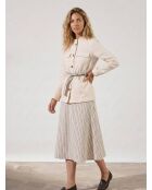 Veste saharienne en Lin mélangé Amelia vanille