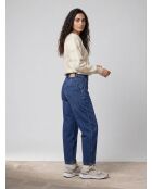 Mittelblaue Damenjeans aus schwerer Baumwolle