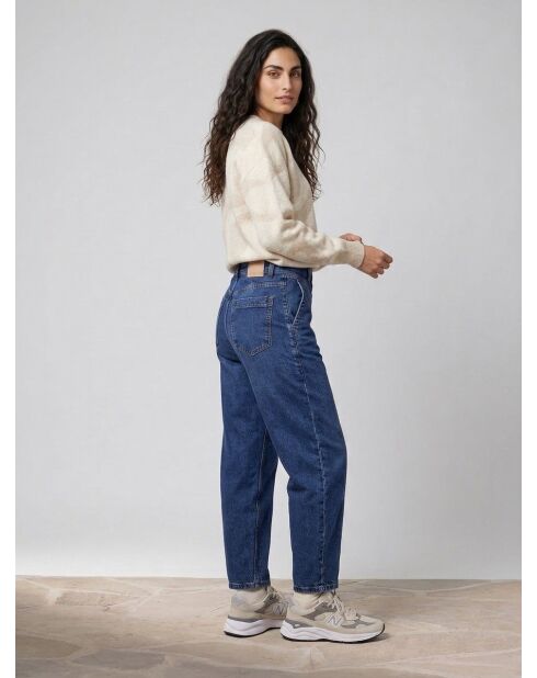 Mittelblaue Damenjeans aus schwerer Baumwolle