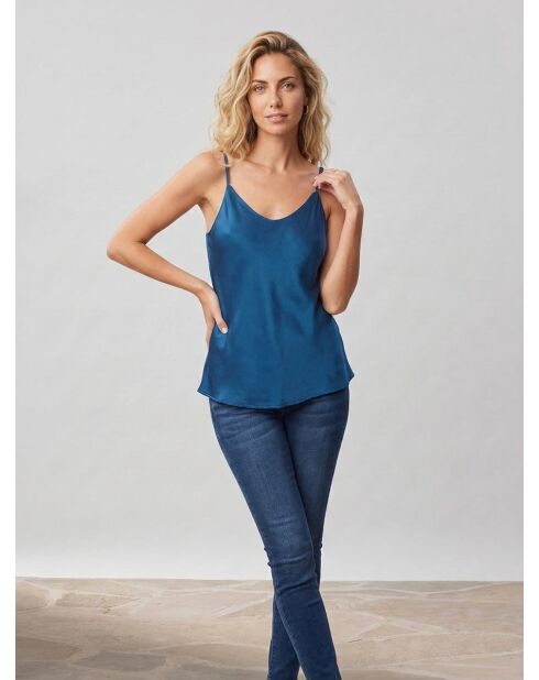 Azurblaues Top Cindy