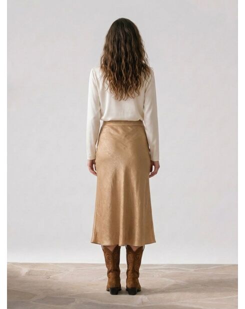 Falda Gandia camel
