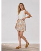 Beiger bedruckter Rock Lili