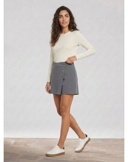 Falda corta gris Lugano
