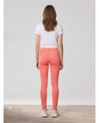 Puderrosa schlichte Skinny-Jeans