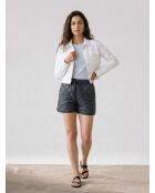 Veste en Jean crop blanche