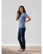 T-Shirt Tonal en Coton bleu