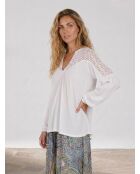 Doubai ecru/cremefarbene Bluse