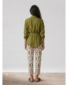 Matcha-Jacke zum Valentinstag aus 100% Leinen