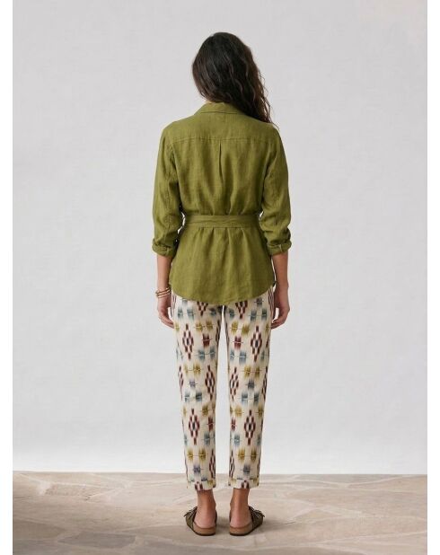 Matcha-Jacke zum Valentinstag aus 100% Leinen