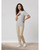 Smiley Grey Heather T-Shirt aus Bio-Baumwolle