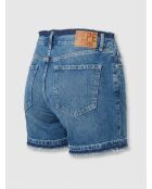 Short en jean Frange Mode bleu