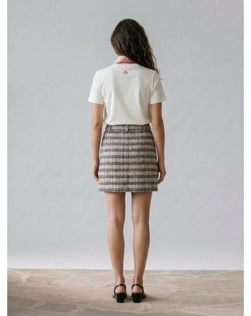 T-Shirt 100% Coton Bio Foulard blanc