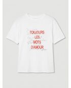 T-Shirt Milan blanc/rouge