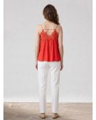 Liv ziegelrotes Top
