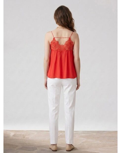 Liv ziegelrotes Top